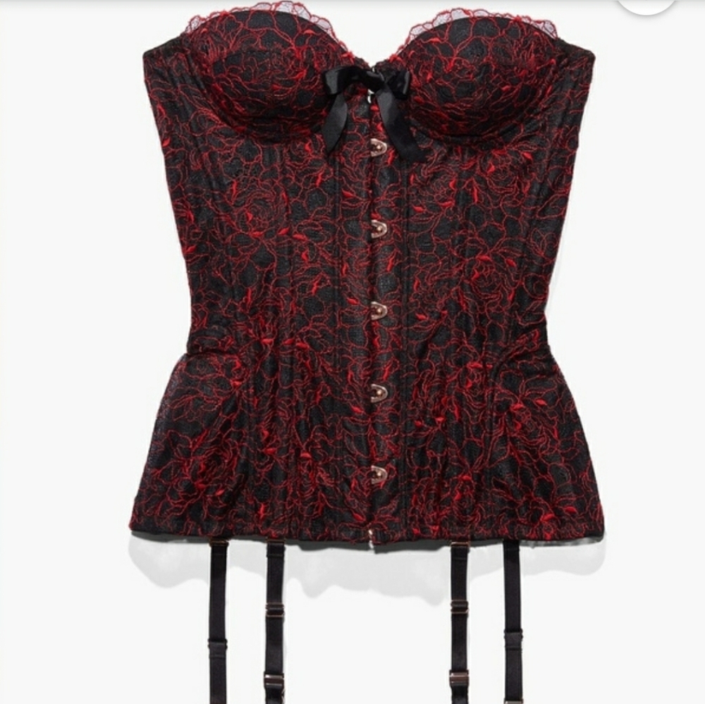 Embroidered Lace Corset